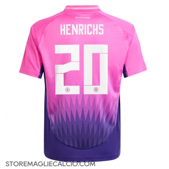 Germania Benjamin Henrichs #20 Maglia Gara Trasferta Repliche Europei 2024